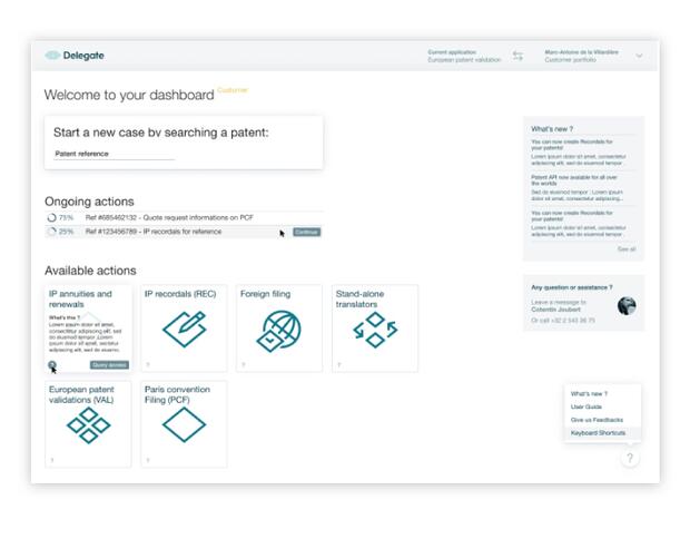 Maquettes application web - Synbioz